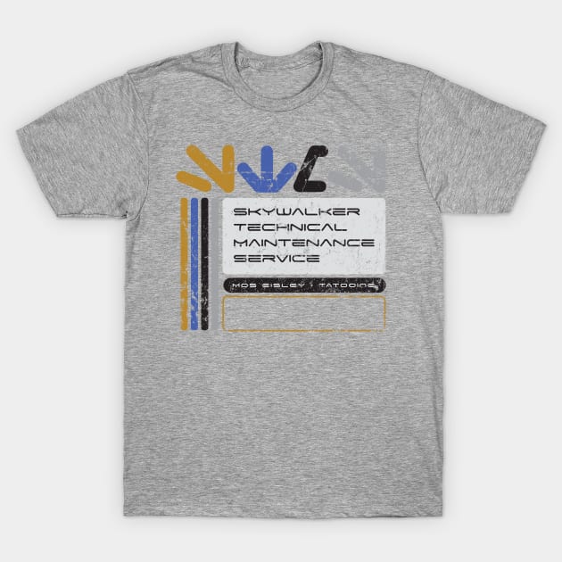 Skywalker Technical Maintenance Service T-Shirt by MindsparkCreative